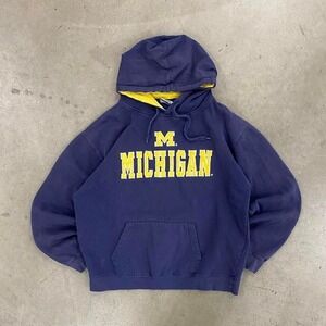 Vintage University of Michigan Wolverines Go Blue College Stadium Hoodie
